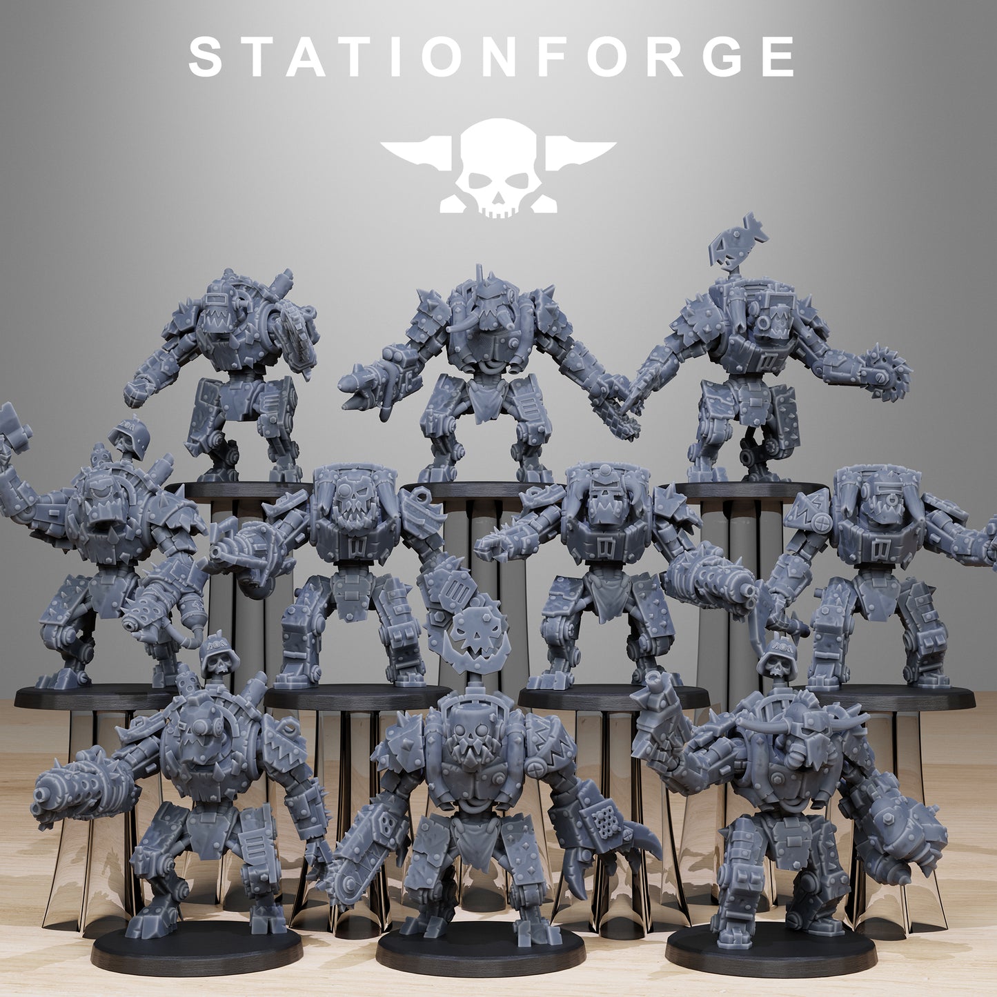Orkaz Bots Infantry (x10) - TTRPG - Wargaming - Grimdark