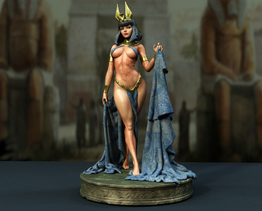 Cleopatra SFW/NSFW Sculpture (75mm to 500mm) - Unassembled/Unpainted/3D Print