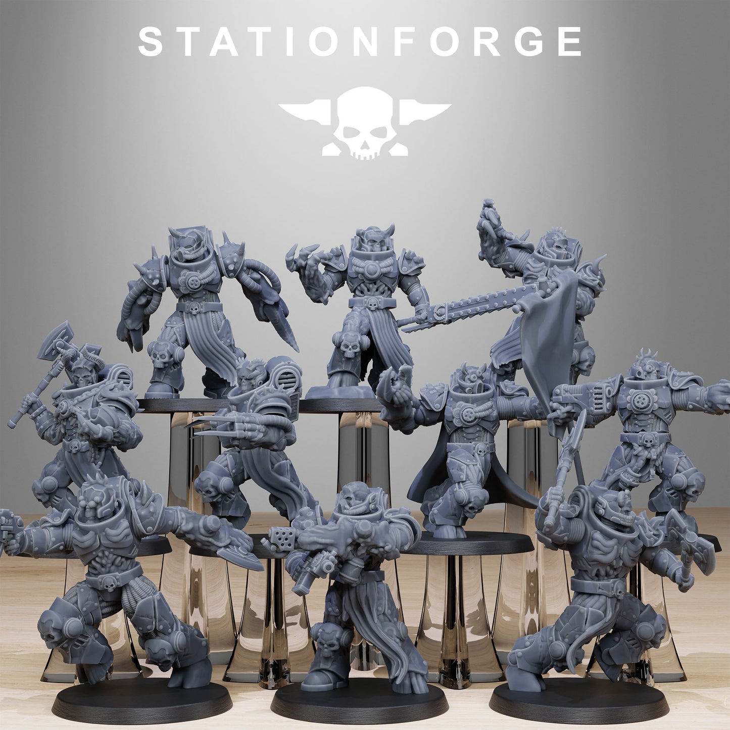 Socratis Corrupted Mutants (x10) - TTRPG - Wargaming - Sci-Fi - Grimdark