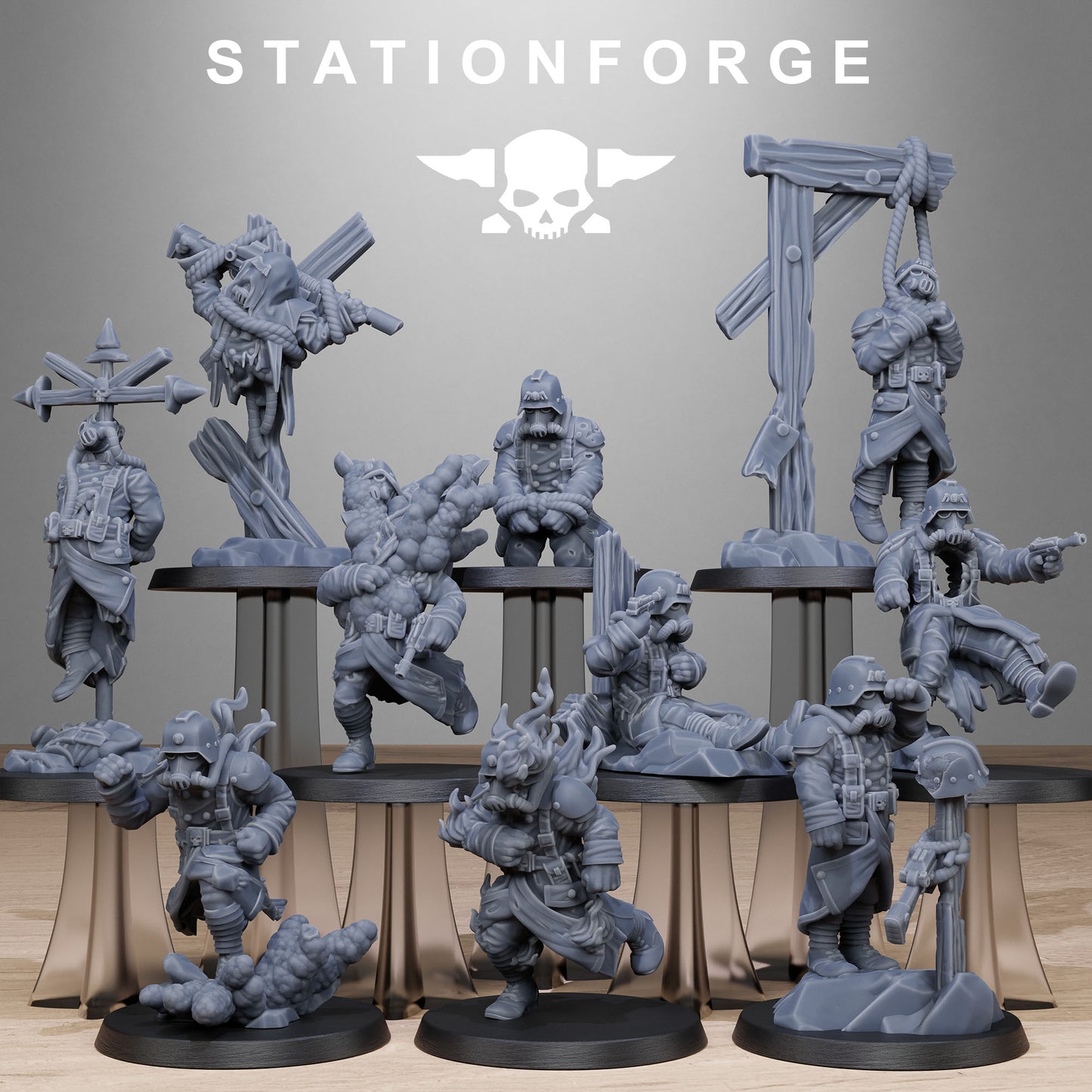 GrimGuard Objective Markers (x10) - TTRPG - Wargaming - Grimdark