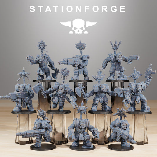 Orkaz SkullKrushers (x10) - TTRPG - Wargaming - Grimdark