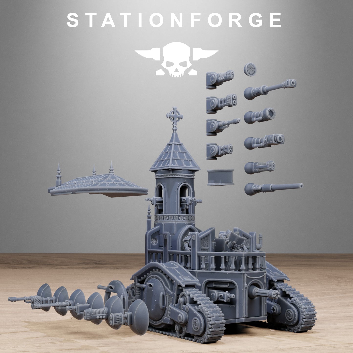 Vodalites Heavy Tank - by Station Forge - TTRPG - Wargaming - Grimdark