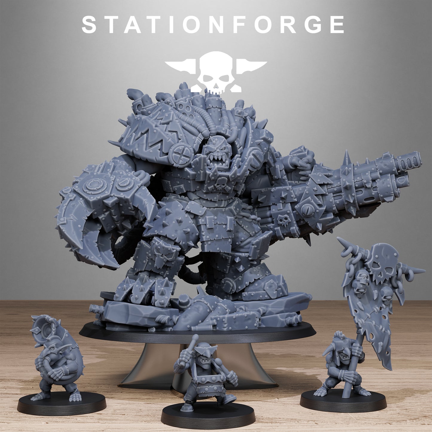 Orkaz Grand Nutta 3.0 (x4) - TTRPG - Wargaming - Sci-Fi - Grimdark