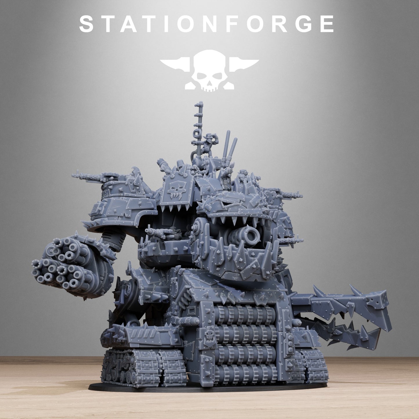 Orkaz Gognauts - Warmachine - TTRPG - Wargaming - Grimdark  - by Station Forge - Tabletop RPG Miniature - Roleplaying 3D Printed Fantasy Mini