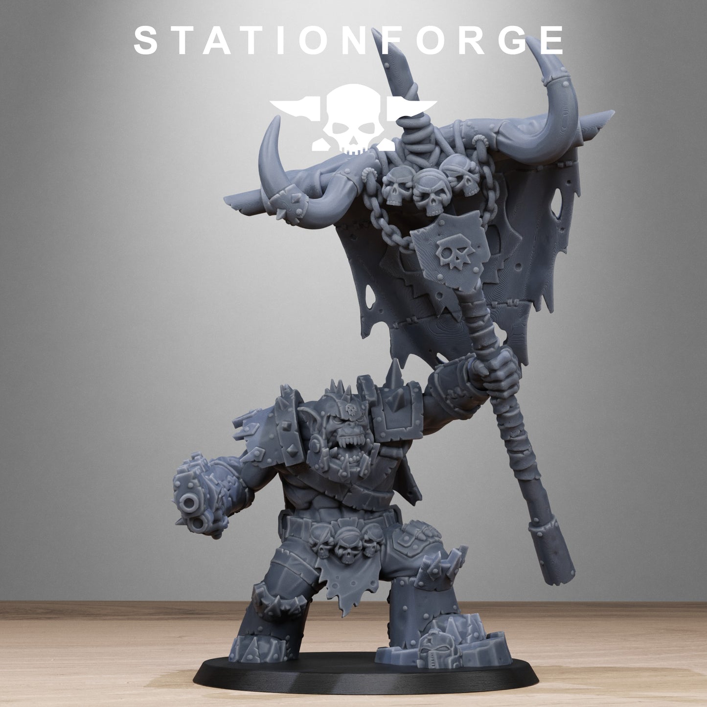 Orkaz Bearer Boss - TTRPG - Wargaming - Grimdark