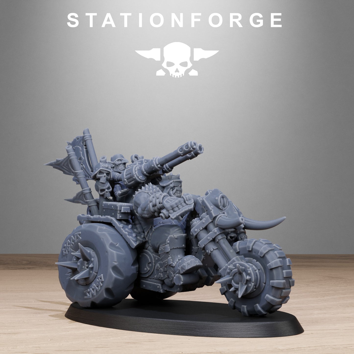 Orkaz Bikers (x3) - TTRPG - Wargaming - Grimdark