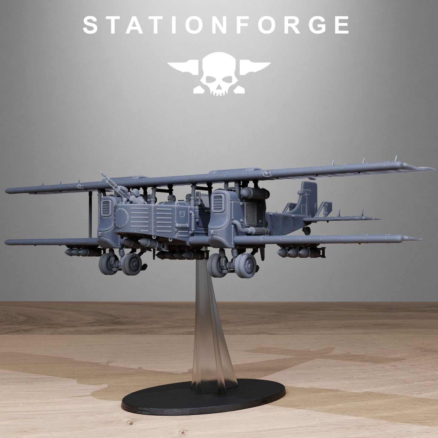 Grimguard Iron Biplane - TTRPG - Wargaming - Grimdark