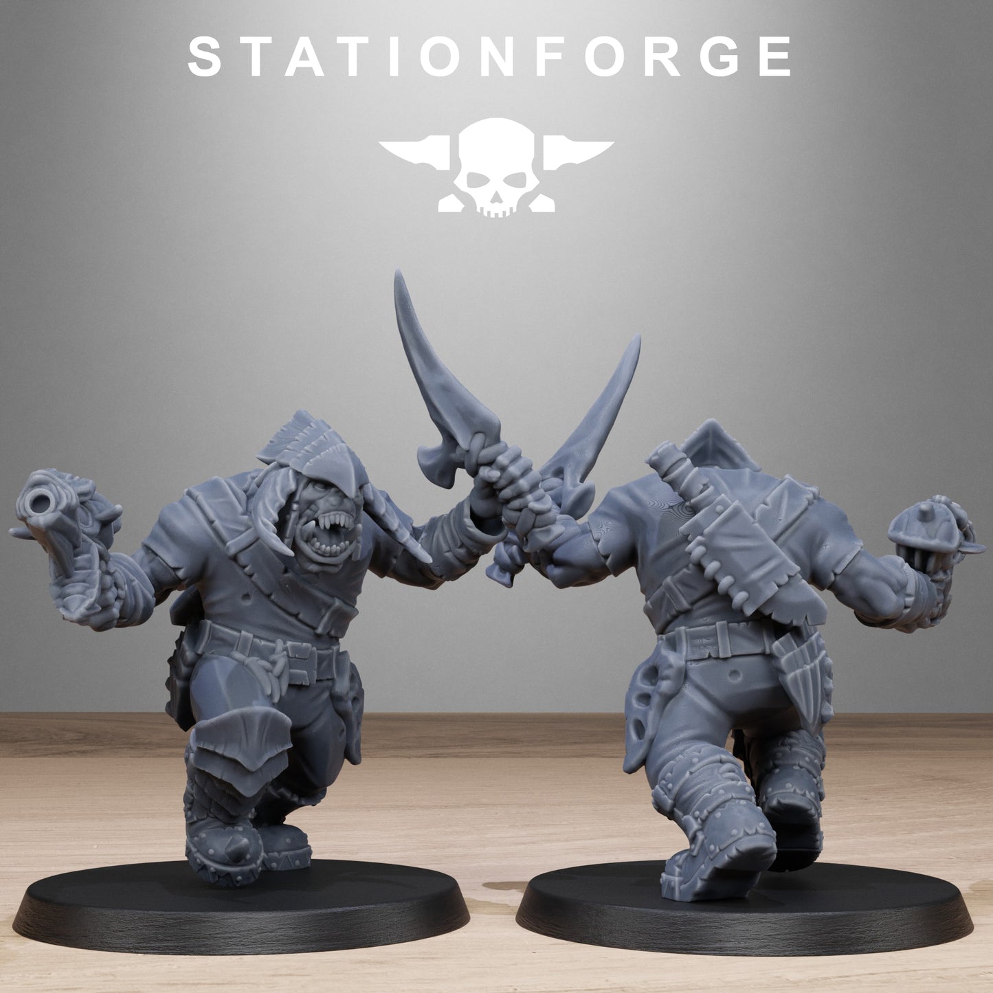 Orkaz Biotech Looters (x10) - by Station Forge - TTRPG - Wargaming - Grimdark