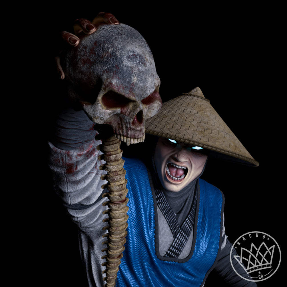 Raiden Sculpture (75mm to 500mm) - Unassembled/Unpainted/3D Print