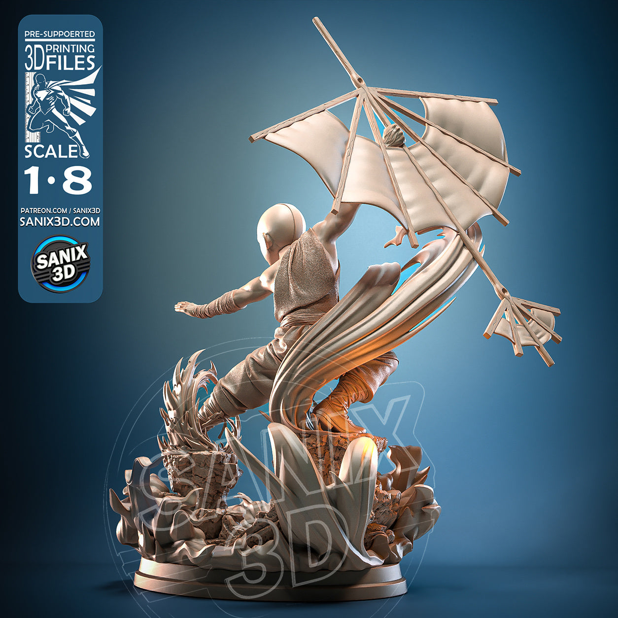 Avatar the Last Airbender Sculpture (75mm to 500mm) - Unassembled/Unpainted/3D Print