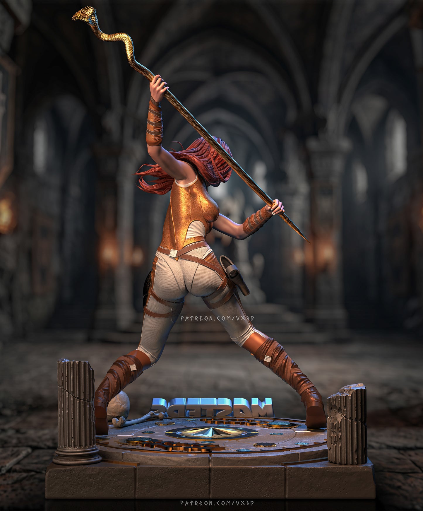 Teela Sculpture (75mm to 500mm) - Unassembled/Unpainted/3D Print