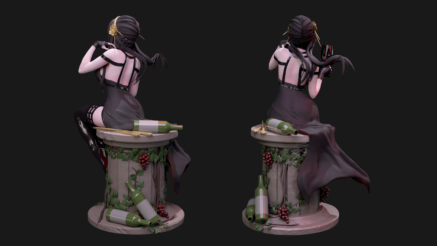 Yor Forger Sculpture (75mm to 500mm) - Unassembled/Unpainted/3D Print