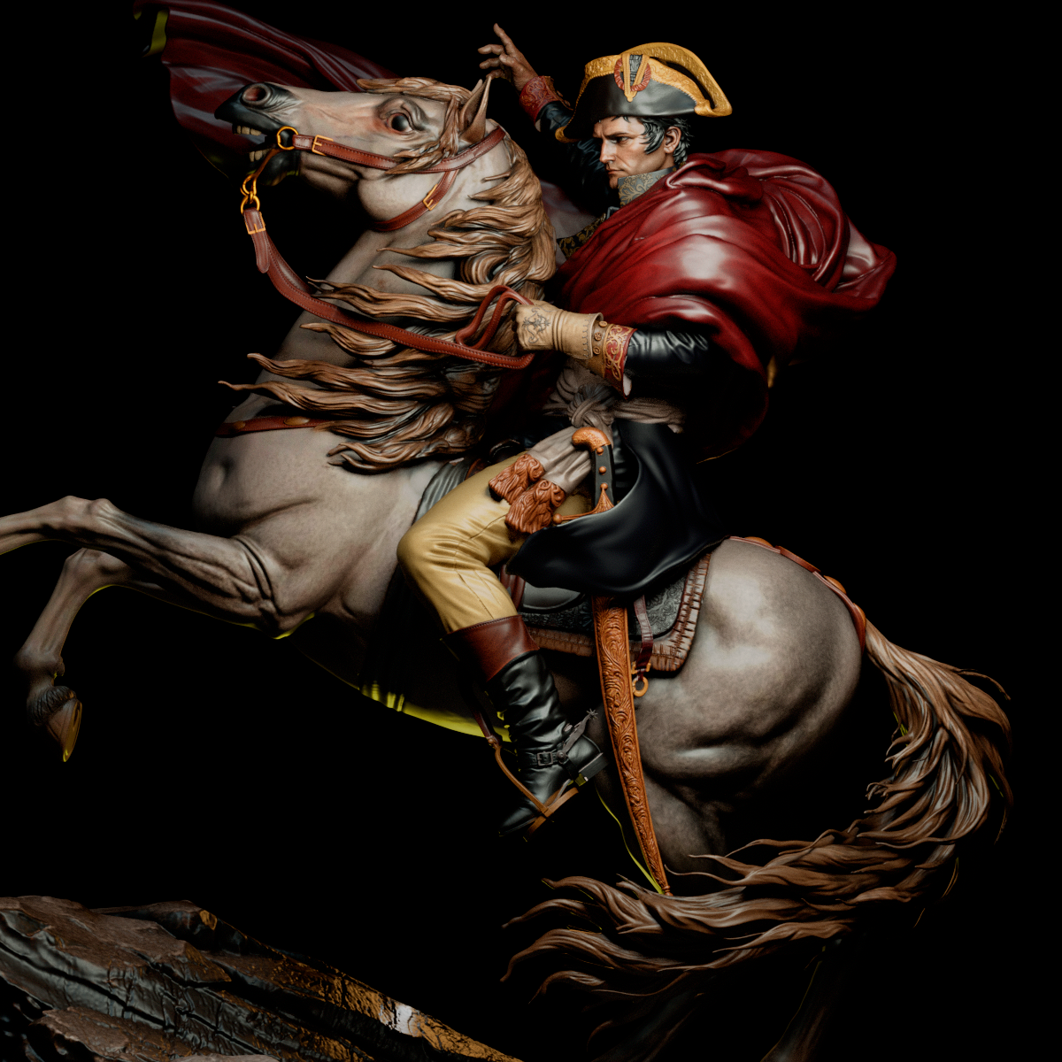 Napoleon Bonaparte Sculpture (75mm to 500mm) - Unassembled/Unpainted/3D Print