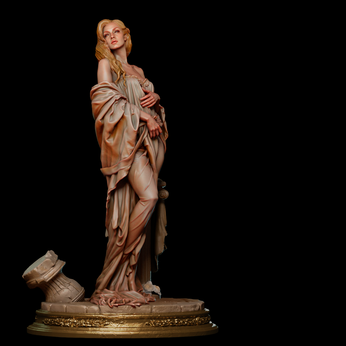 Aphrodite Sculpture (75mm to 500mm) - Unassembled/Unpainted/3D Print
