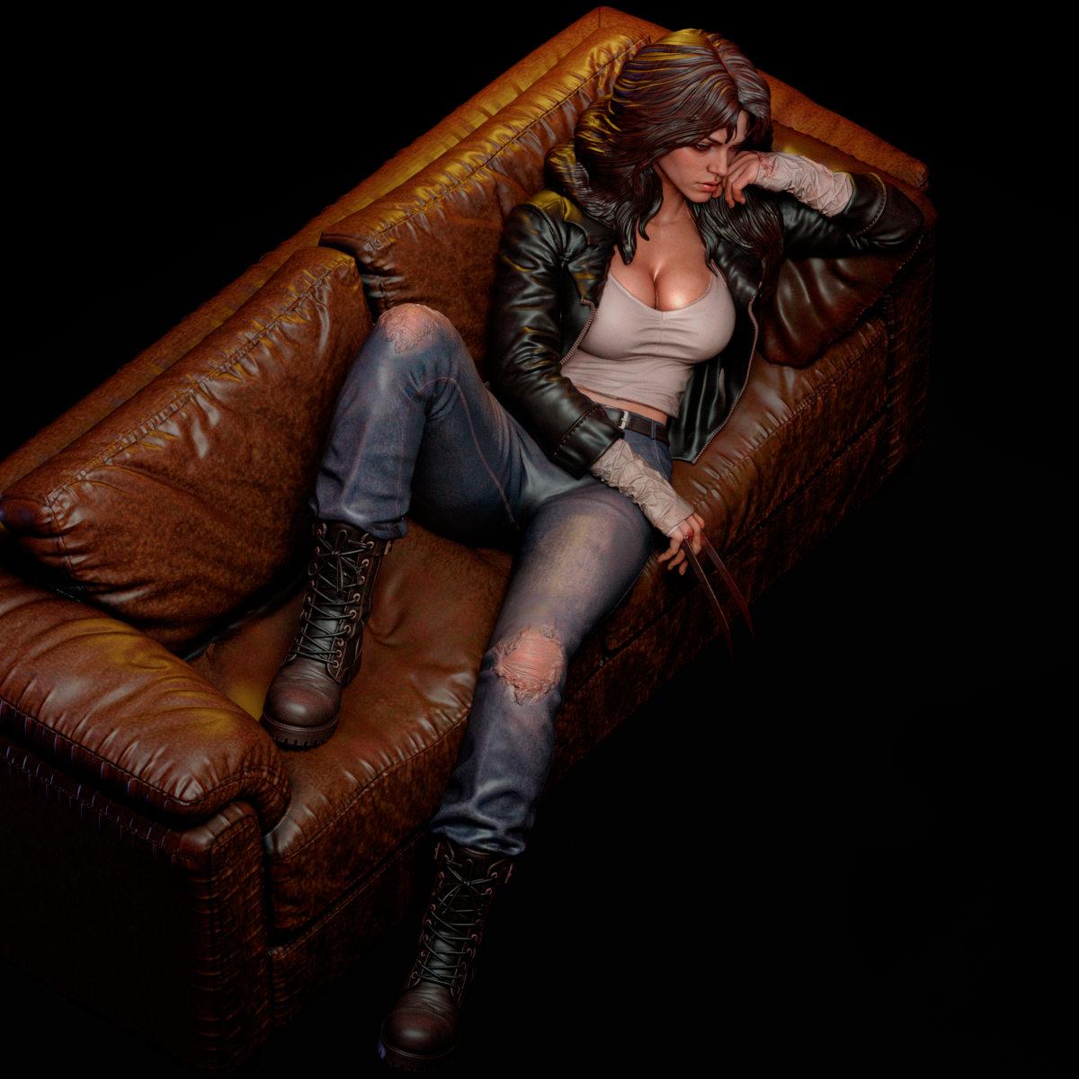 X23 Sculpture (75mm to 500mm) - Unassembled/Unpainted/3D Print