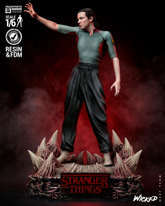 Eleven Sculpture (75mm to 500mm) Stranger Things - Unassembled/Unpainted/3D Print