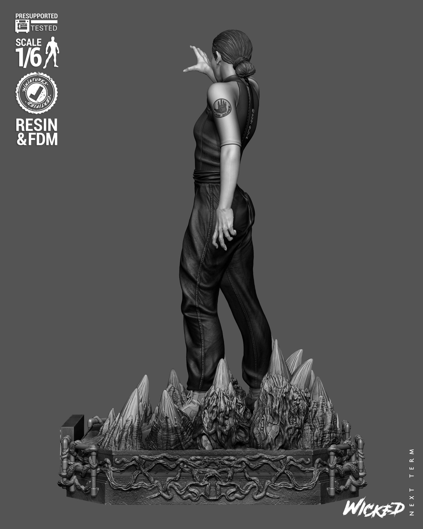 Eleven Sculpture (75mm to 500mm) Stranger Things - Unassembled/Unpainted/3D Print
