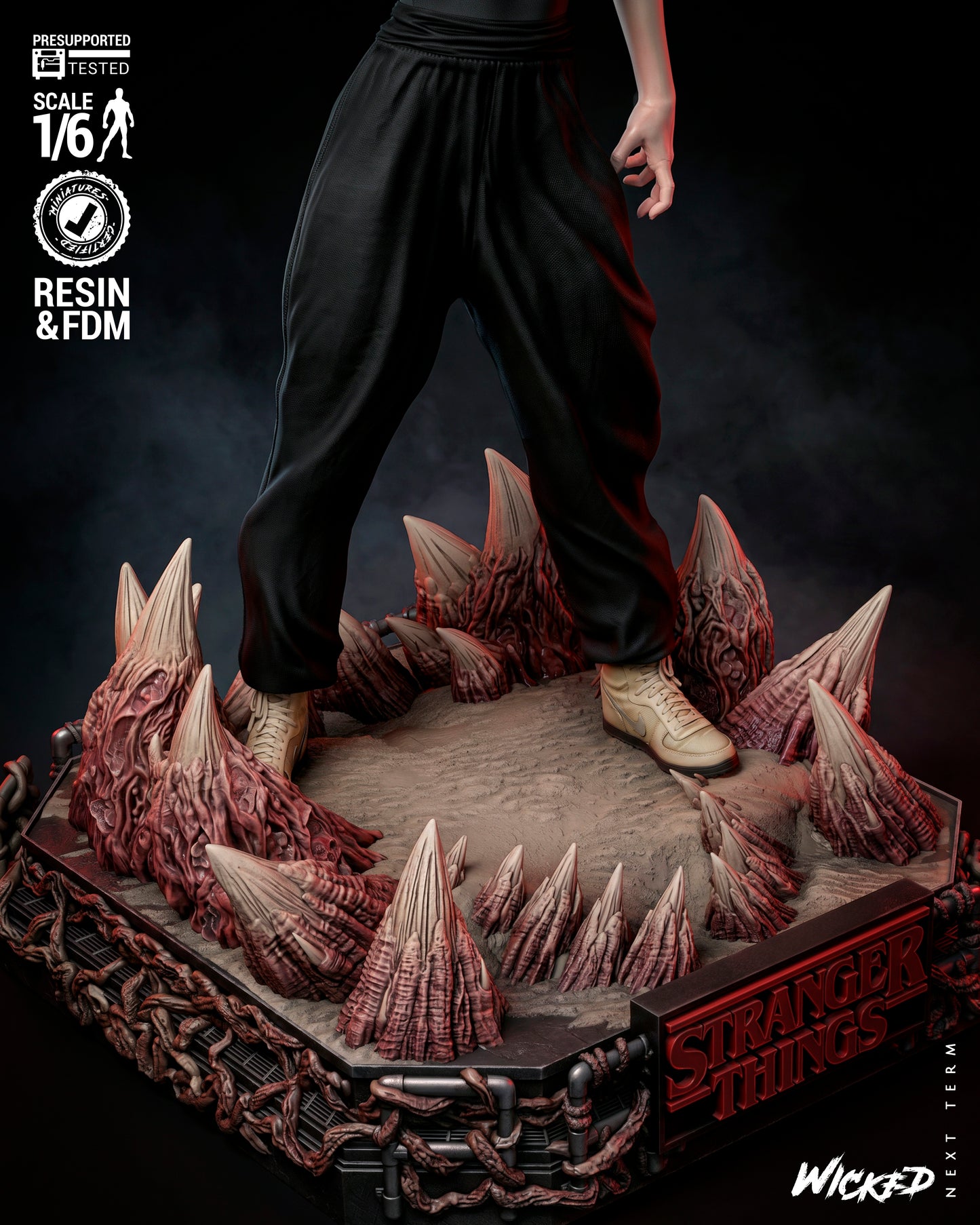 Eleven Sculpture (75mm to 500mm) Stranger Things - Unassembled/Unpainted/3D Print