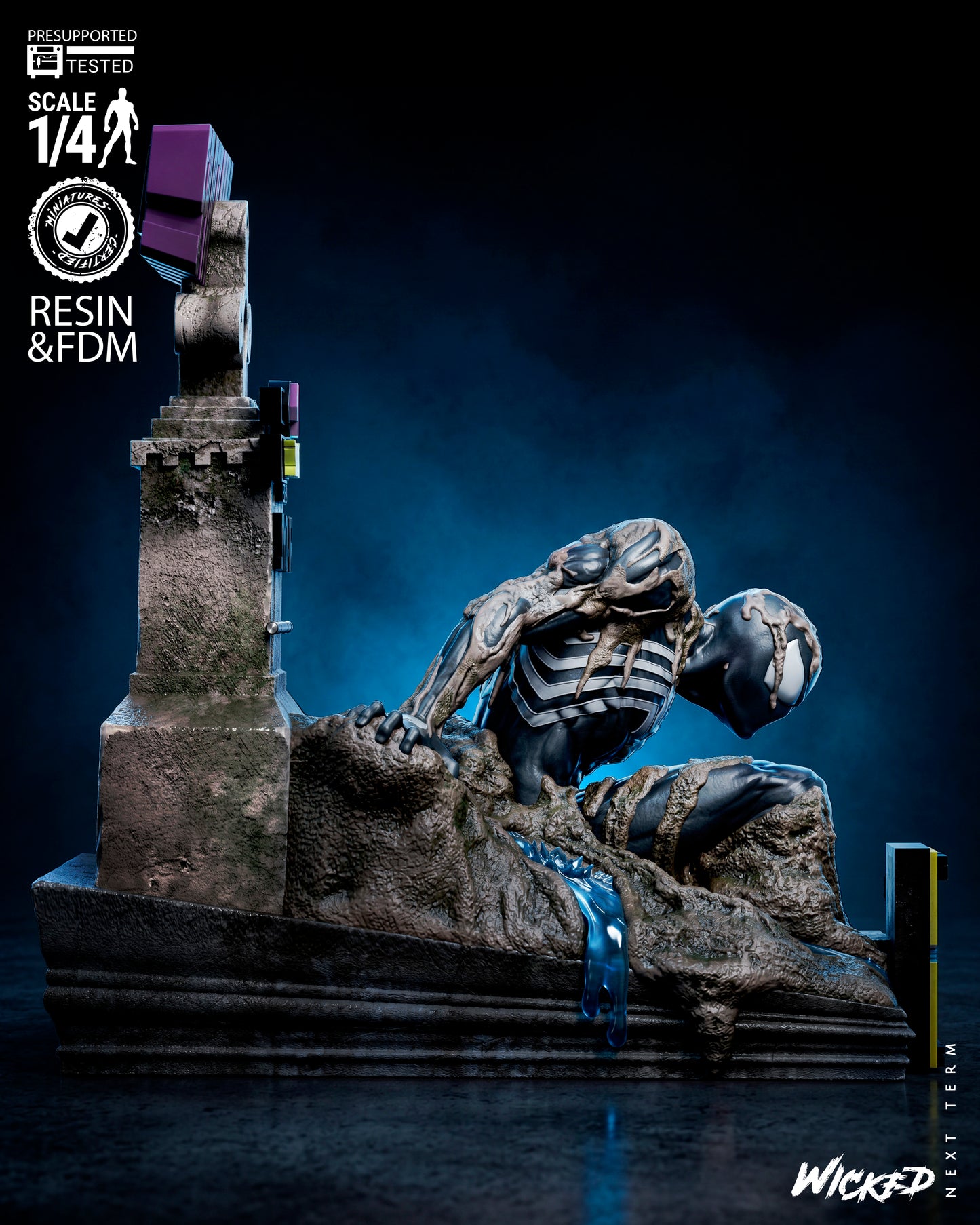 The Last Hunt Spiderman Tomb Bust(75mm to 500mm) - Unassembled/Unpainted/3D Print