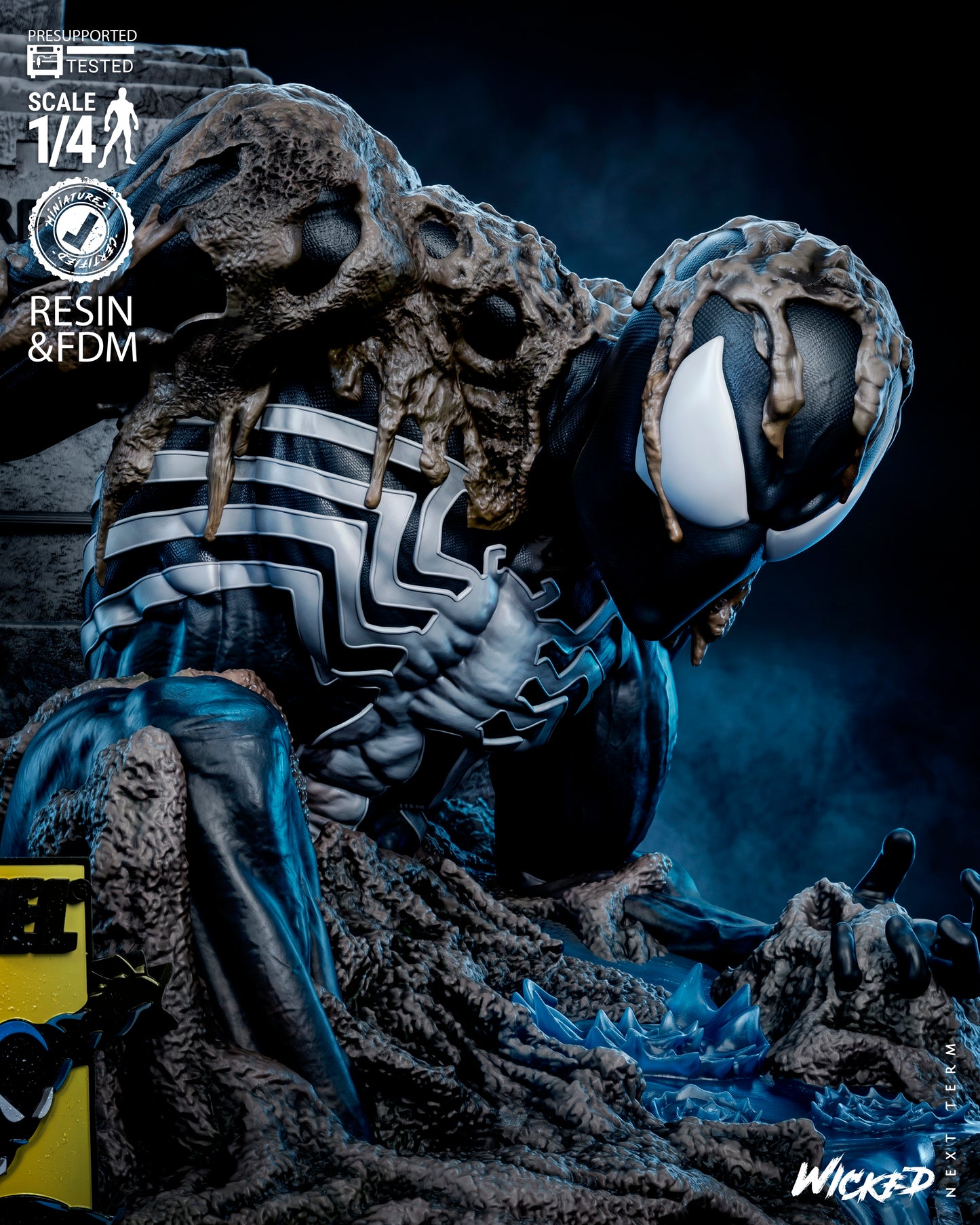 The Last Hunt Spiderman Tomb Bust(75mm to 500mm) - Unassembled/Unpainted/3D Print