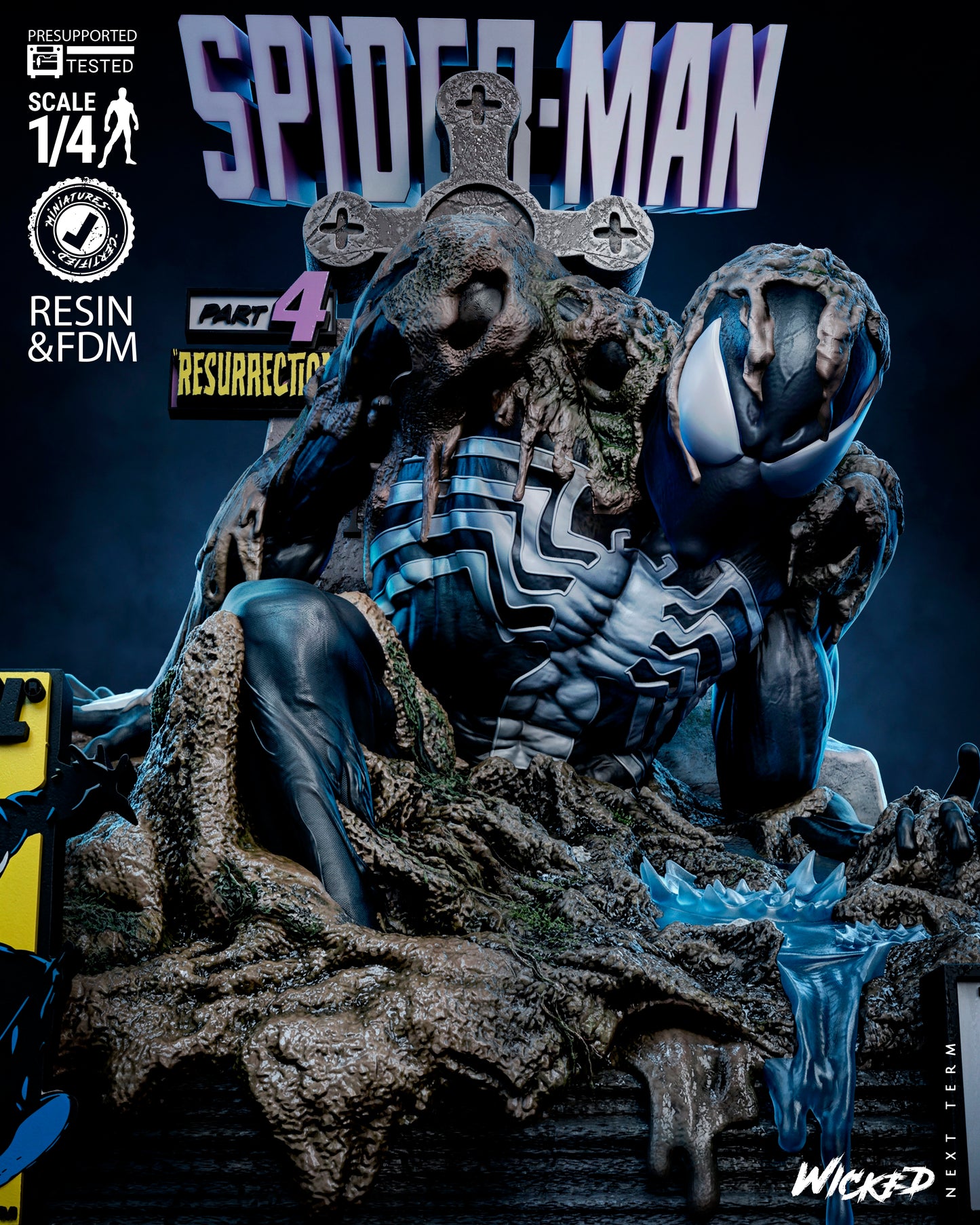 The Last Hunt Spiderman Tomb Bust(75mm to 500mm) - Unassembled/Unpainted/3D Print
