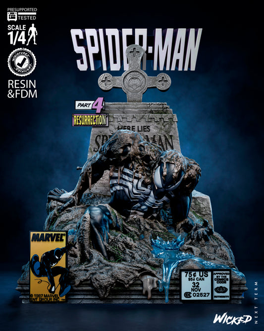 The Last Hunt Spiderman Tomb Bust(75mm to 500mm) - Unassembled/Unpainted/3D Print