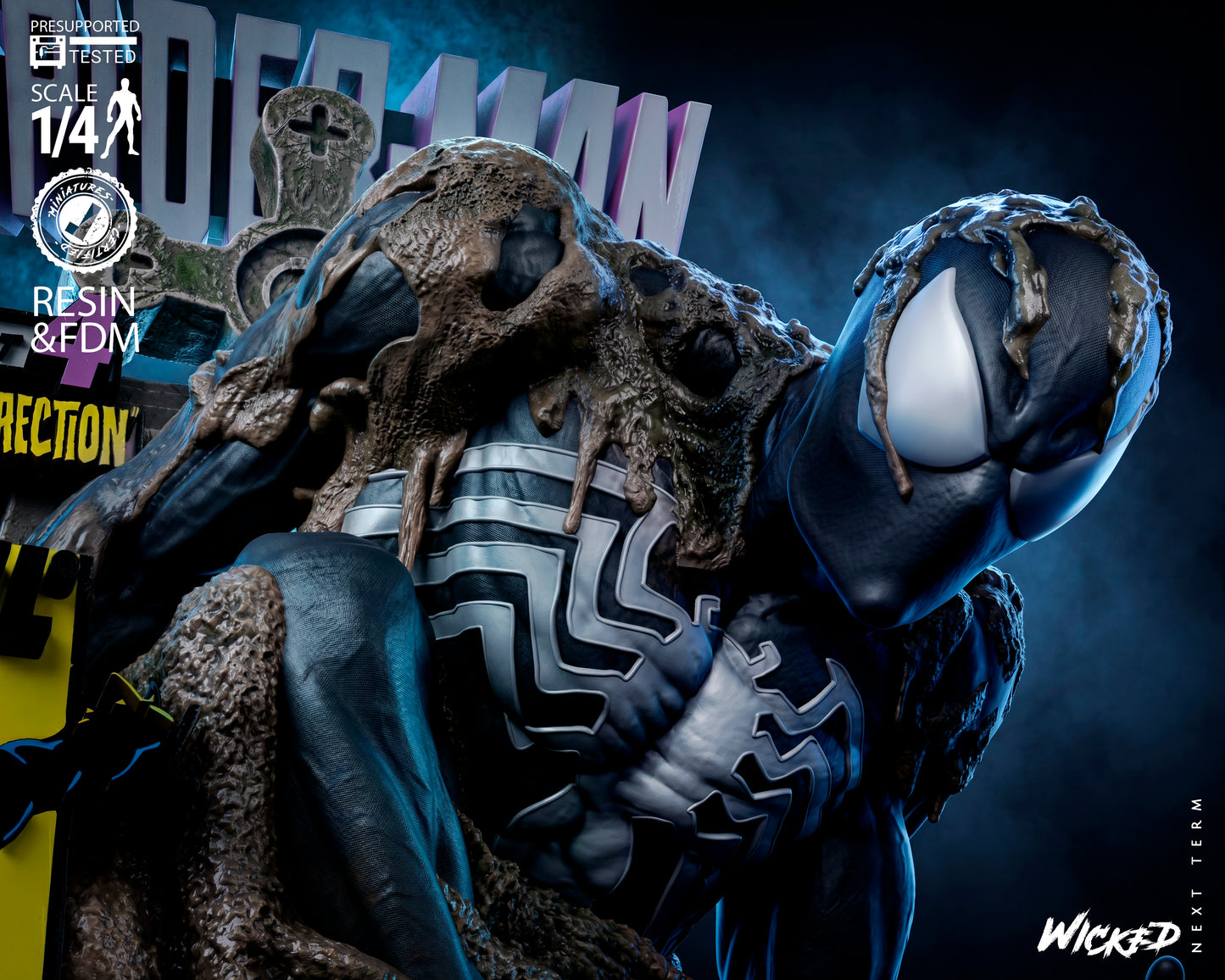 The Last Hunt Spiderman Tomb Bust(75mm to 500mm) - Unassembled/Unpainted/3D Print
