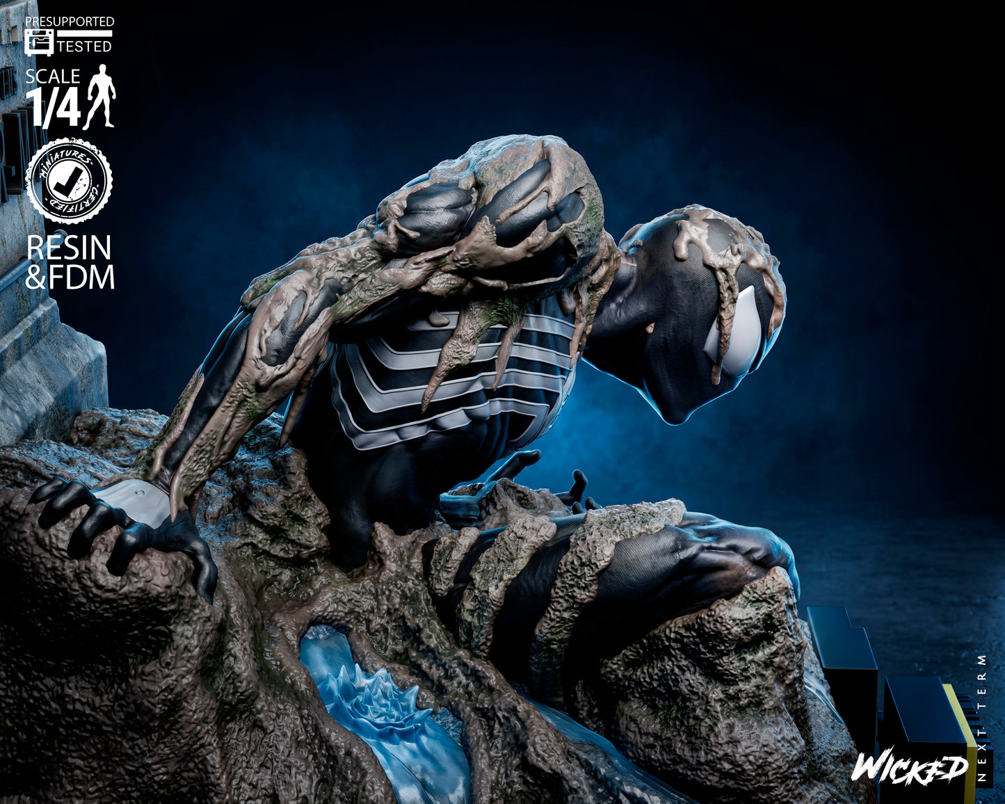 The Last Hunt Spiderman Tomb Bust(75mm to 500mm) - Unassembled/Unpainted/3D Print
