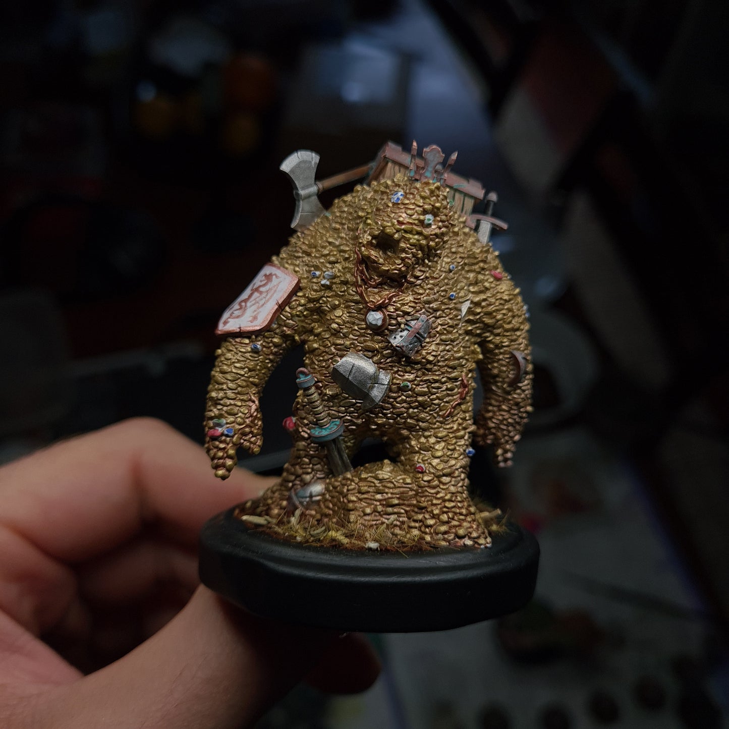 Treasure Golem - By Warp Minis - TTRPG - Wargaming -  Dungeons and Dragons - Mordheim