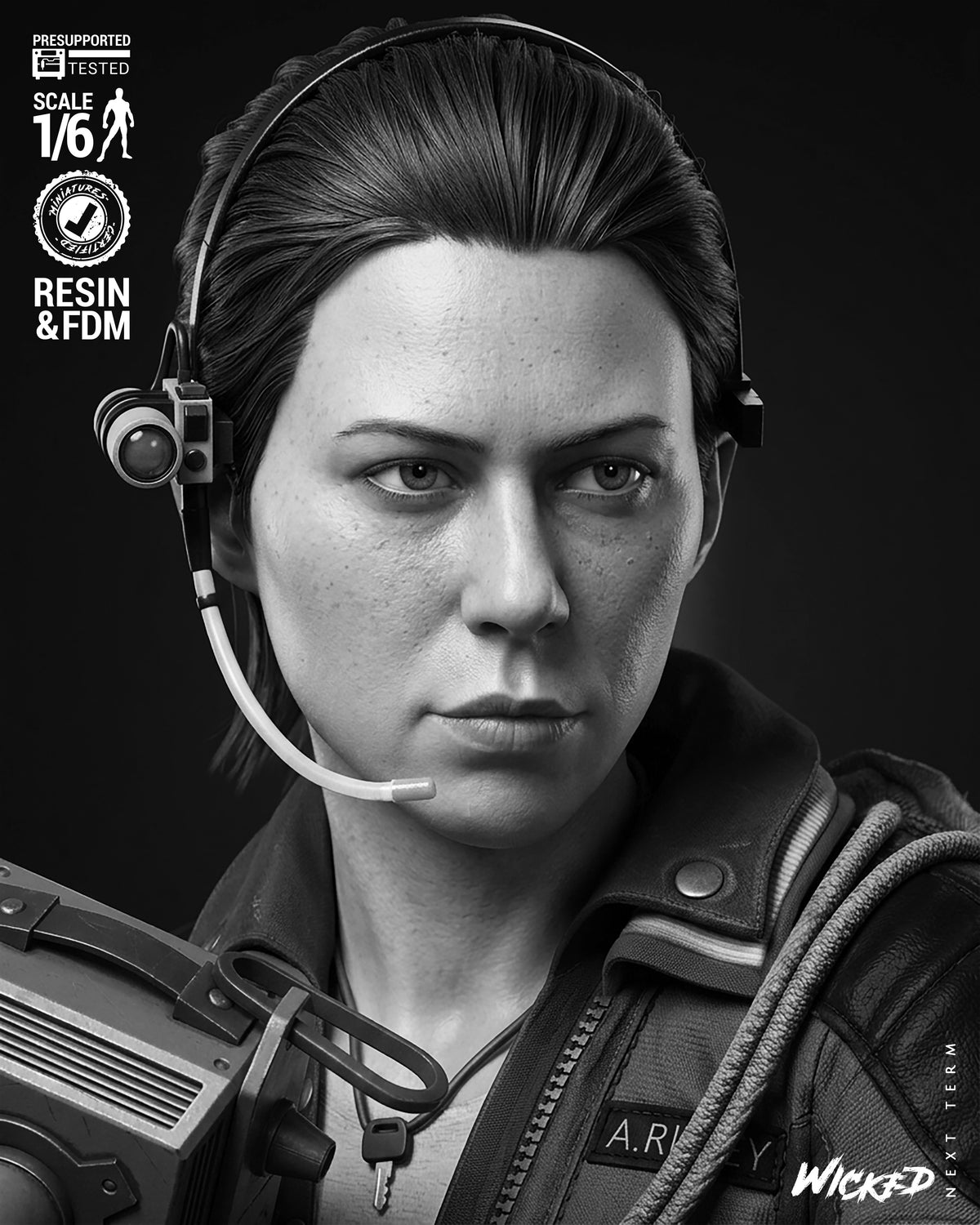 Amanda Ripley Alien: Isolation Sculpture (75mm to 500mm) - Unassembled/Unpainted/3D Print