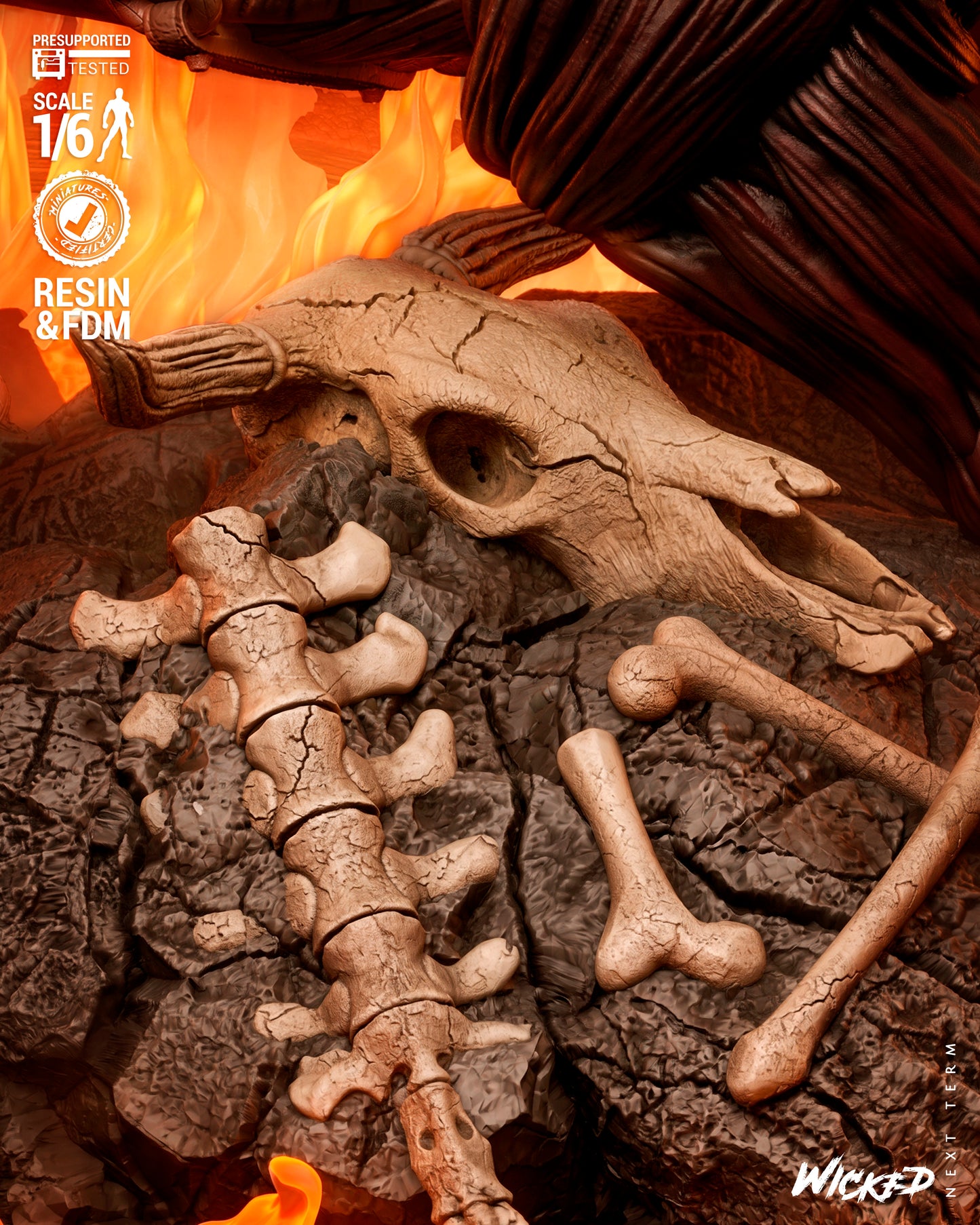Ghost Rider: Trail of Tears Sculpture (75mm to 500mm) - Unassembled/Unpainted/3D Print