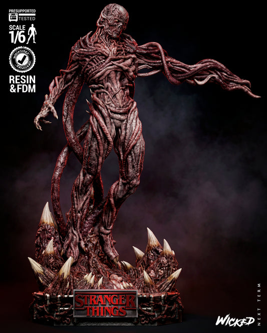 Vecna Sculpture (75mm to 500mm) Stranger Things - Unassembled/Unpainted/3D Print