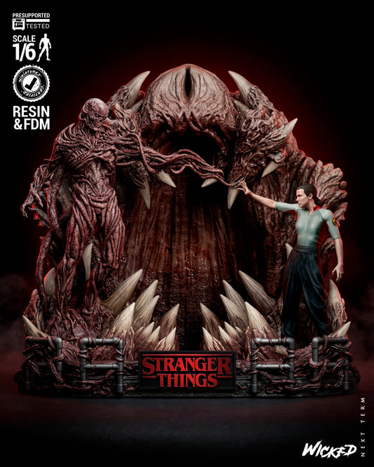 Stranger Things Diorama (75mm to 500mm) Stranger Things - Unassembled/Unpainted/3D Print