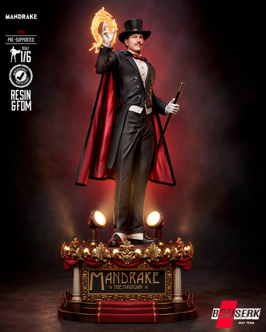 Mandrake the Magician Sculpture (75mm to 500mm) - Unassembled/Unpainted/3D Print
