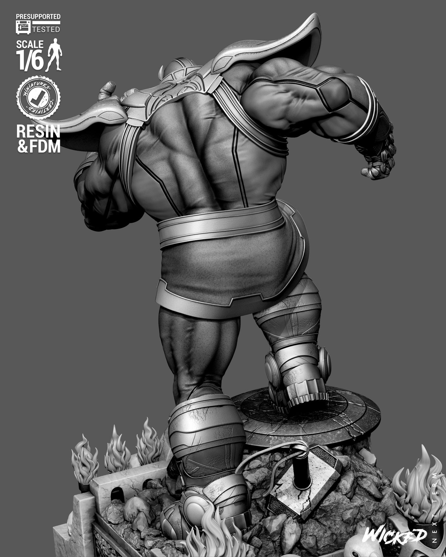 Thanos Sculpture (75mm to 500mm) - Unassembled/Unpainted/3D Print