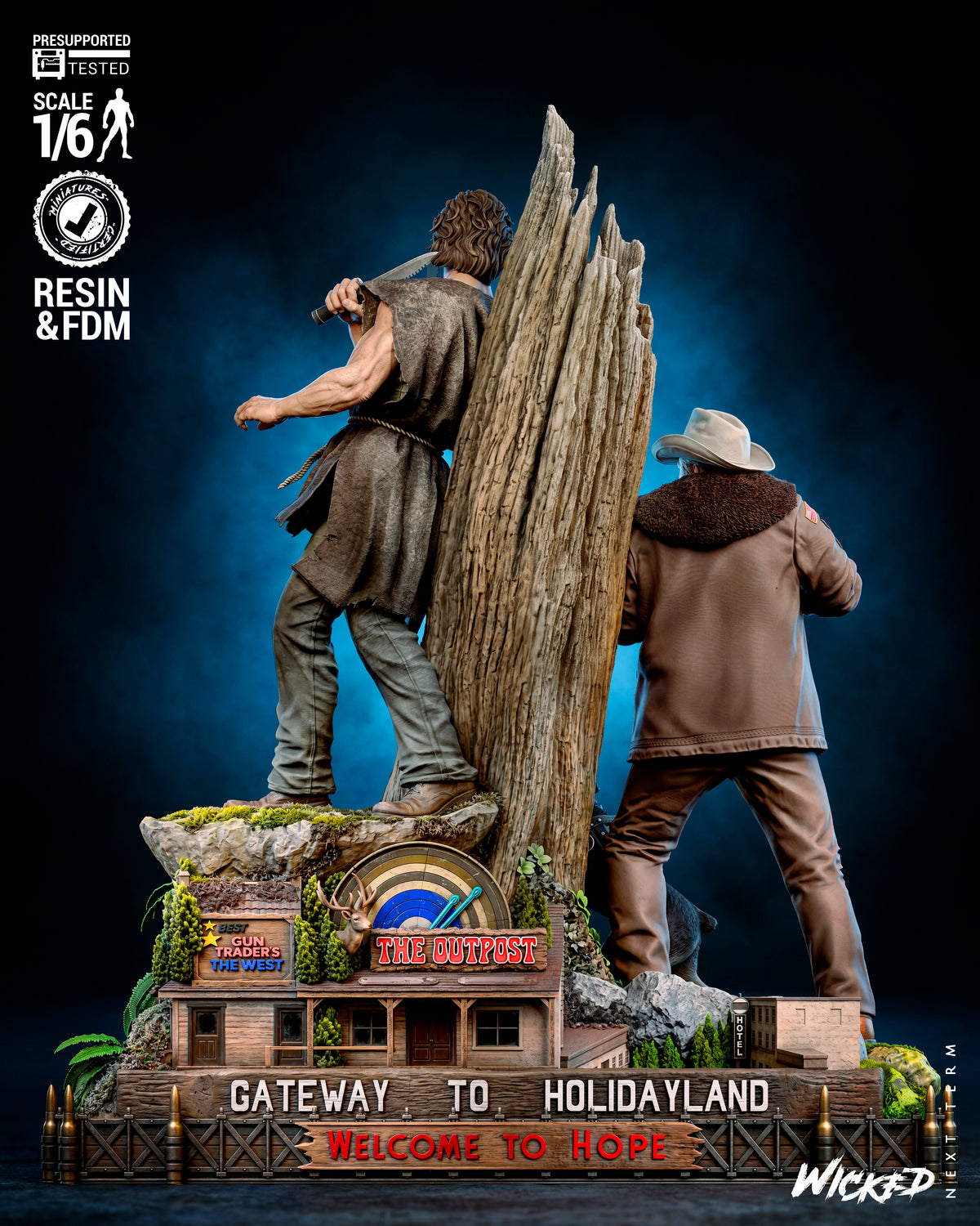 First Blood Diorama (75mm to 500mm) - Unassembled/Unpainted/3D Print