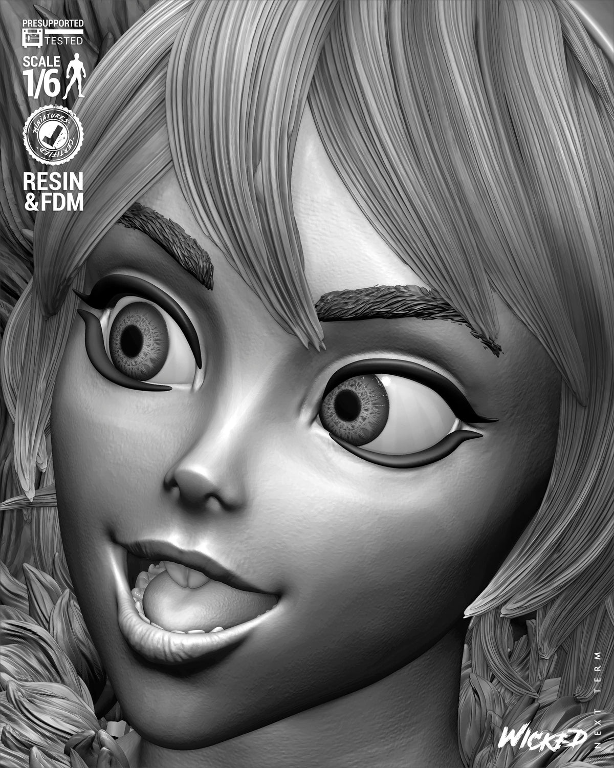 Squirrel Girl Sculpture (75mm to 500mm) - Unassembled/Unpainted/3D Print
