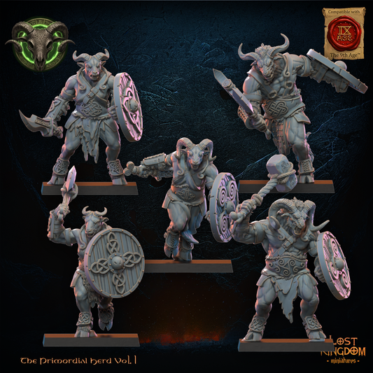 Wildhorn Herd (x10) - Beast-Men - TTRPG - Wargaming - Mordheim - Dungeons and Dragons