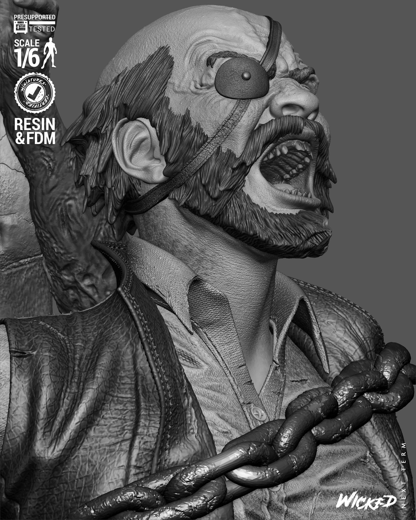 Ghost Rider: Trail of Tears Diorama (75mm to 500mm) - Unassembled/Unpainted/3D Print
