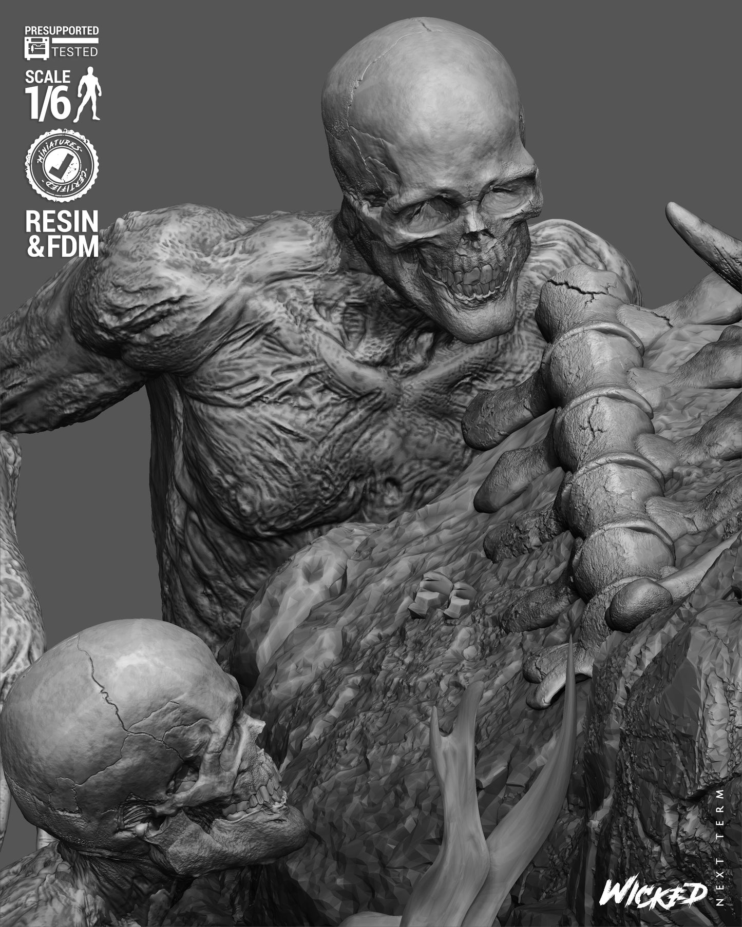 Ghost Rider: Trail of Tears Diorama (75mm to 500mm) - Unassembled/Unpainted/3D Print