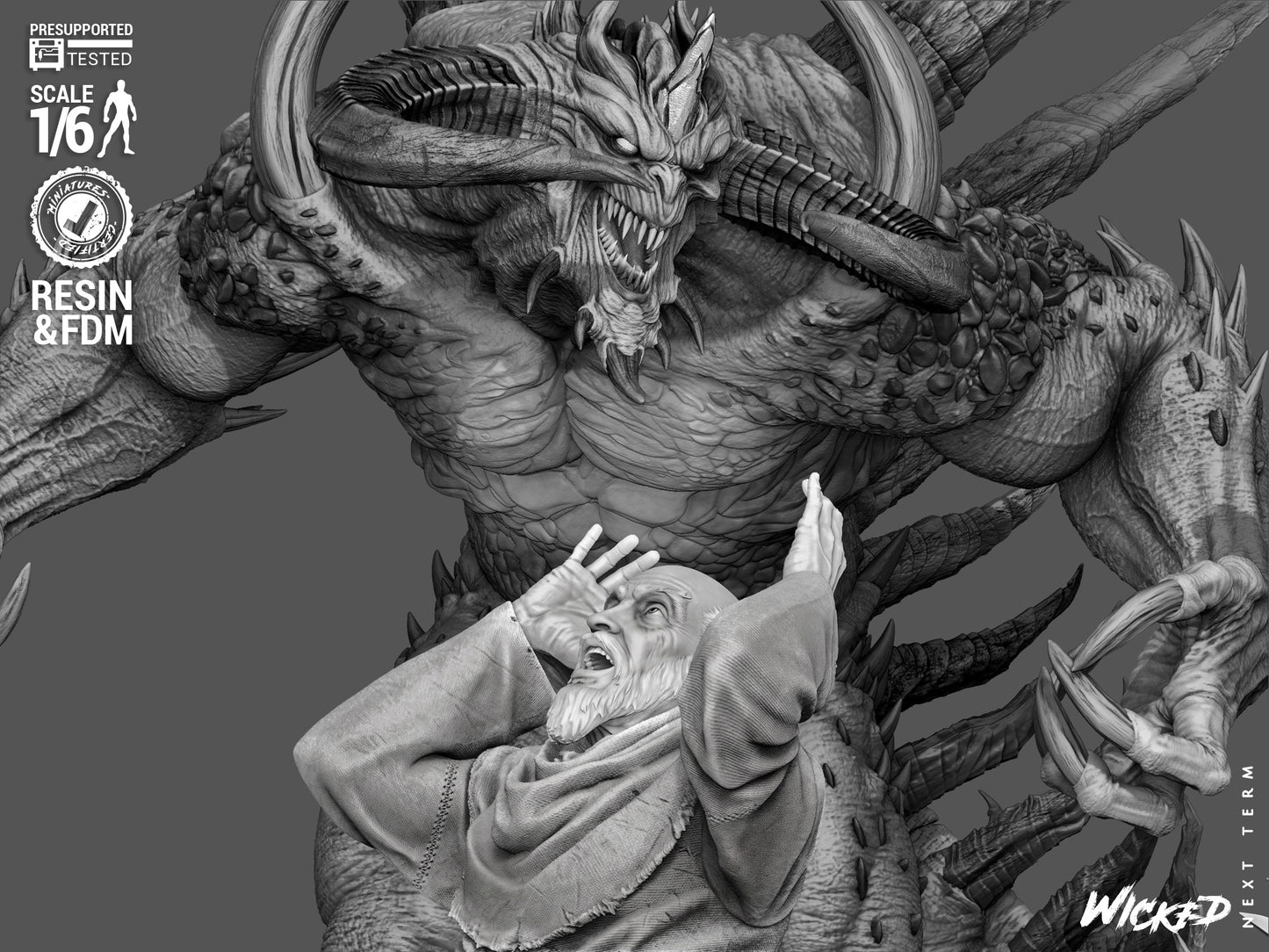 DIABLO II Diorama(75mm to 500mm) - Unassembled/Unpainted/3D Print