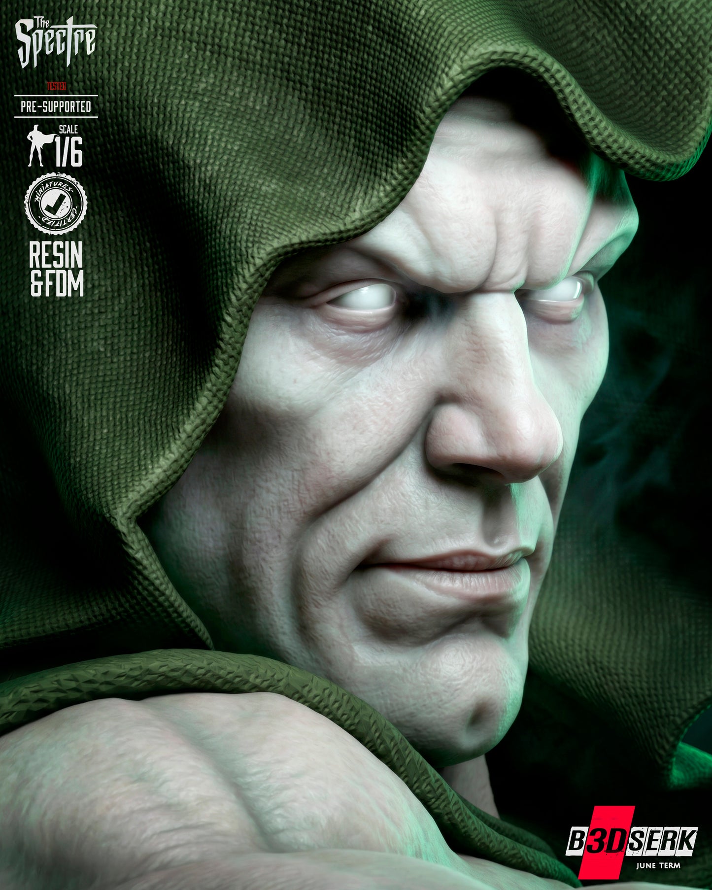 The Spectre Sculpture (75mm to 500mm) - Unassembled/Unpainted/3D Print