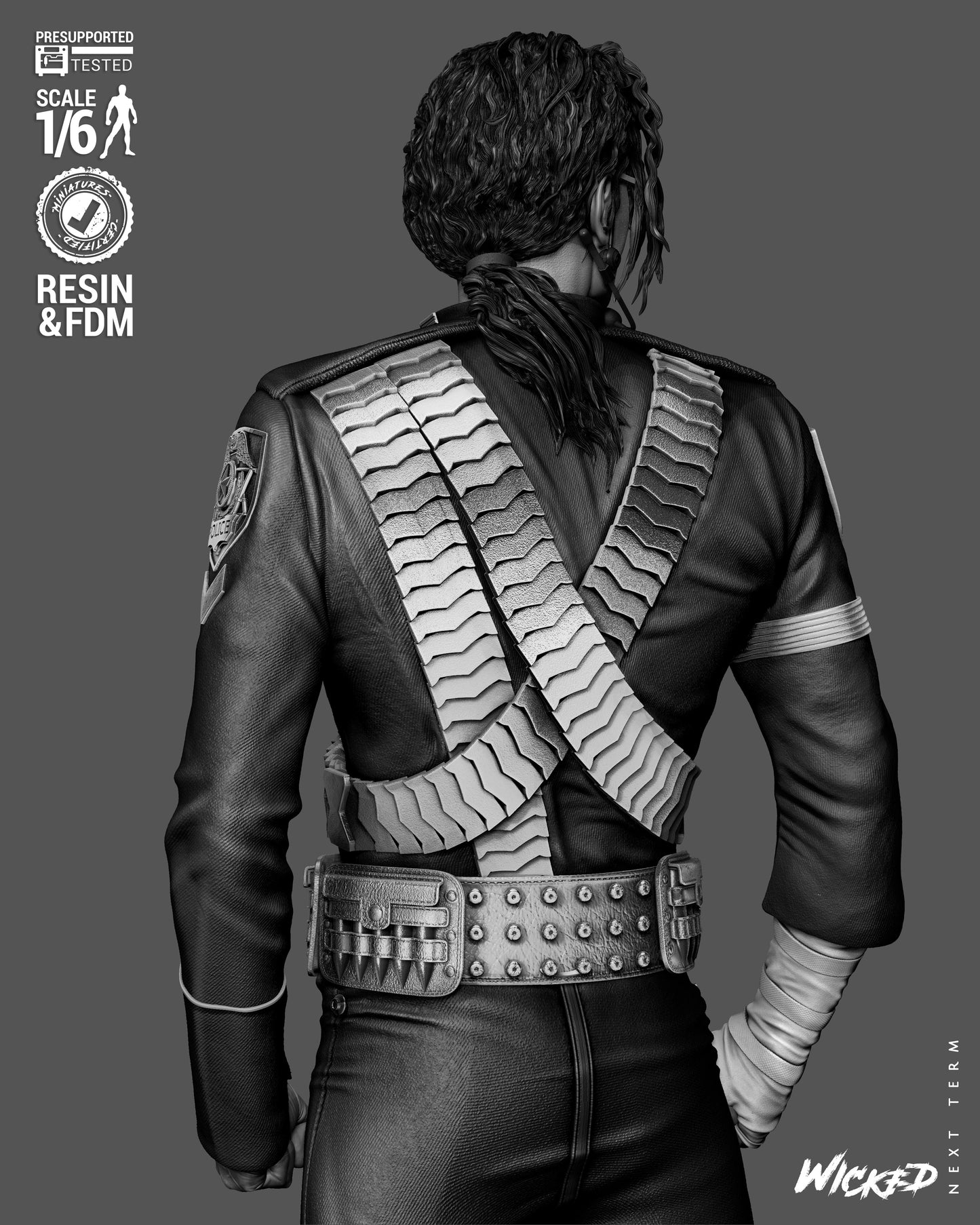 Michael Jackson Sculpture (75mm to 500mm) - Unassembled/Unpainted/3D Print