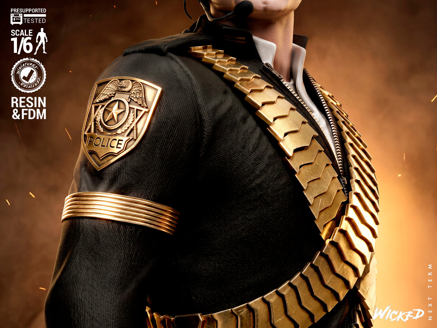 Michael Jackson Sculpture (75mm to 500mm) - Unassembled/Unpainted/3D Print
