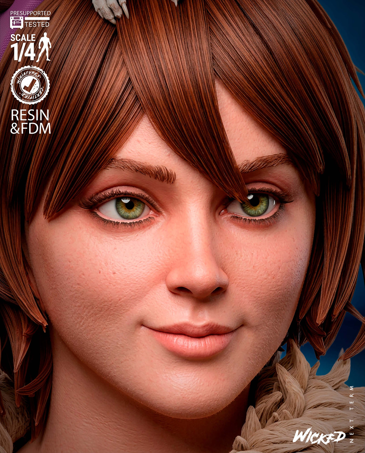 Squirrel Girl Sculpture (75mm to 500mm) - Unassembled/Unpainted/3D Print