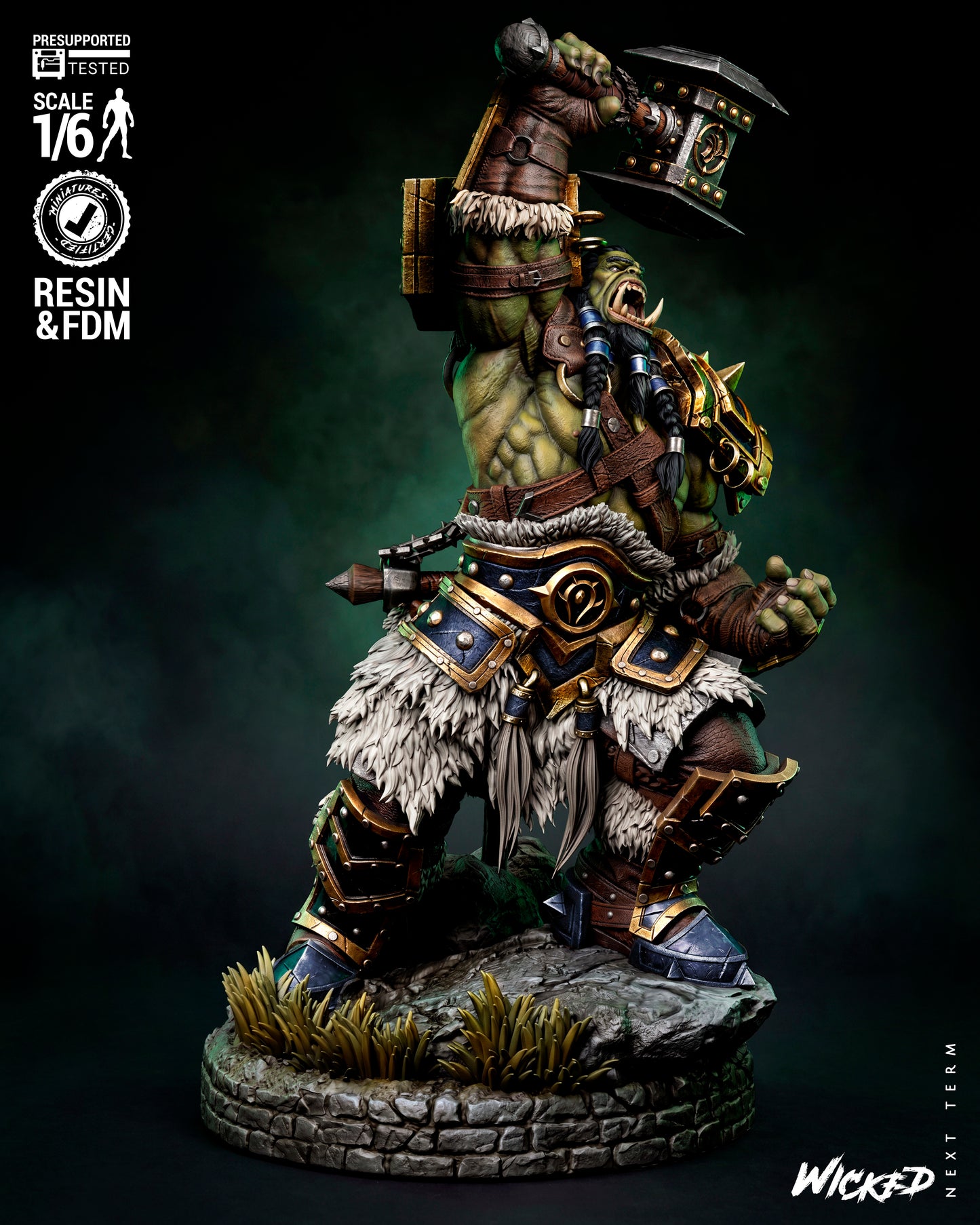Thrall Sculpture (75mm to 500mm) Stranger Things - Unassembled/Unpainted/3D Print
