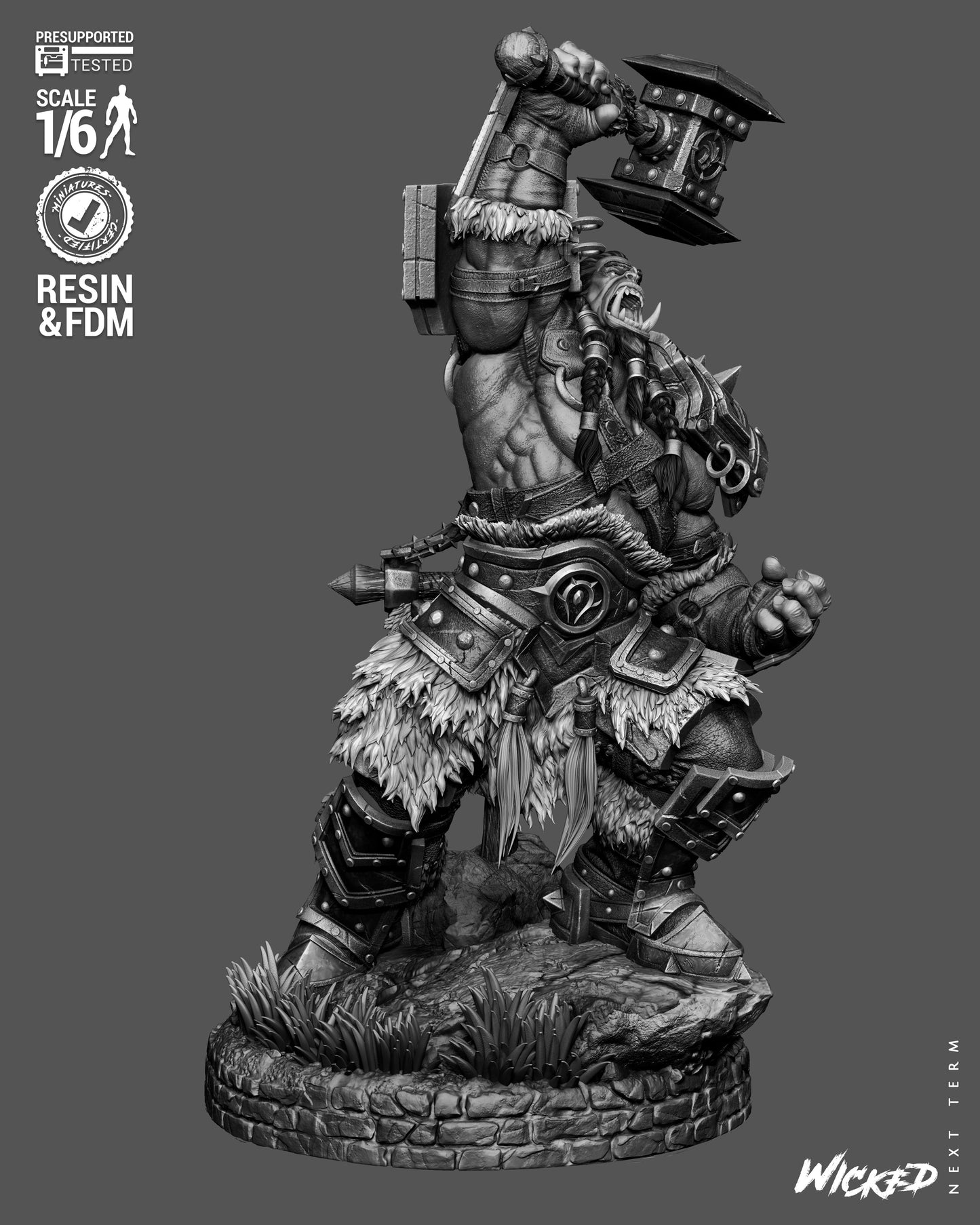 Thrall Sculpture (75mm to 500mm) Stranger Things - Unassembled/Unpainted/3D Print