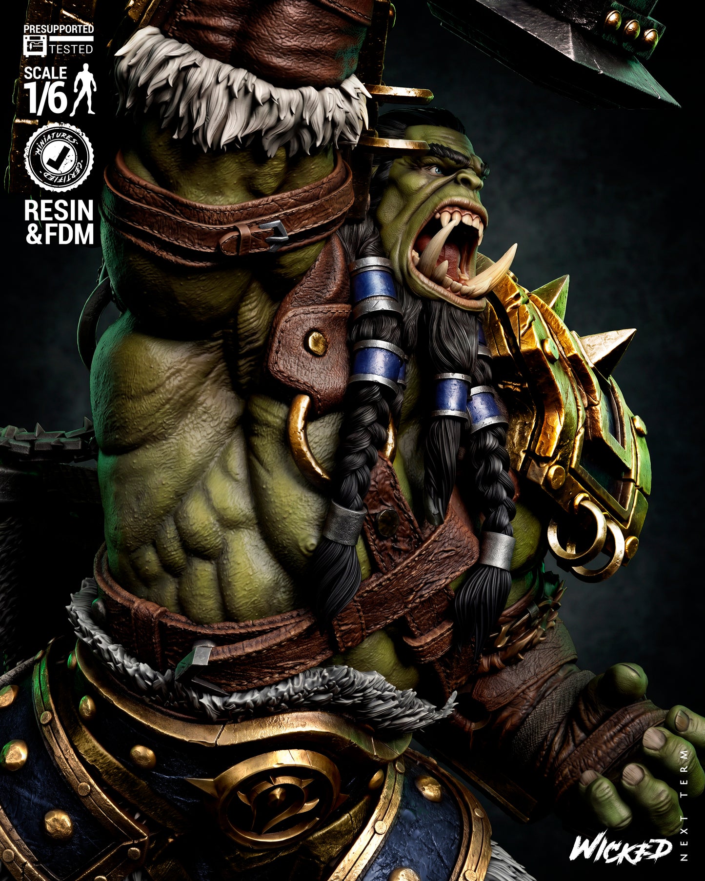 Thrall Sculpture (75mm to 500mm) Stranger Things - Unassembled/Unpainted/3D Print