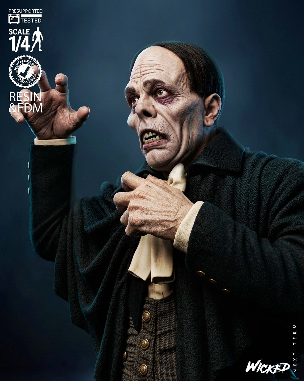 Phantom of the Opera Sculpture (75mm to 500mm) - Unassembled/Unpainted/3D Print