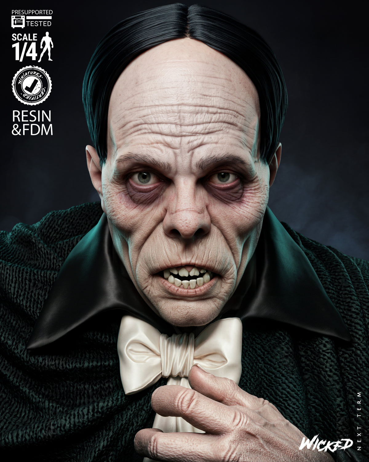 Phantom of the Opera Sculpture (75mm to 500mm) - Unassembled/Unpainted/3D Print